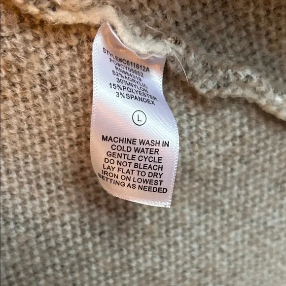 Women's Hooded cozy Cardigan - Brown and Cream - Picture 5 of 5